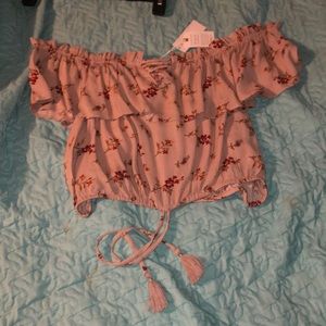 off the shoulder shirt